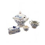 Blue and White Porcelain Serve ware