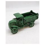 Green Cast Iron Toy Dump Truck