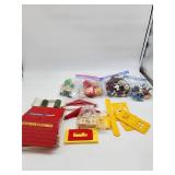 Tonka Shell Gas Station Parts with Misc Toys
