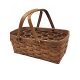 Longaberger Handwoven Basket with Handles