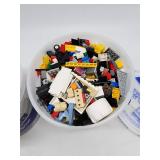 Two Buckets of LEGO Mixed Bricks and Pieces