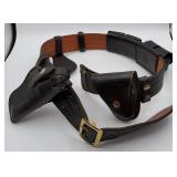 Don Hume Black Leather Police Duty Belt Set