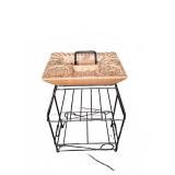 Metal Stand with Divided Ceramic Tray
