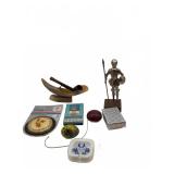 Lot with Pipe, Knight Figure, LA Olympics Emblem