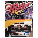 Miller Racing Lite Indy Car Sign