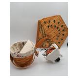 Longaberger Basket, Hand Fan, Wax Warmer