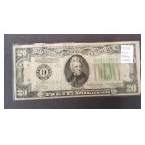 1934 $20 Federal Reserve Note