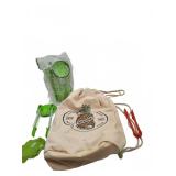 Dakine Bag with Green Plastic Tongs and Cup Hold
