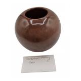 Frankoma Pottery Vase Brown Glaze