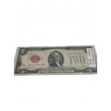 1928 $2 Large Red Seal Note