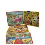 Whitman Disney Wood Picture Puzzles x4