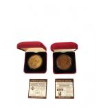 Michael Jordan and Dan Marino Bronze Coins