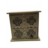 Wood Cabinet with Four Pull-Out Drawers