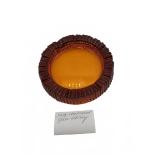 Large Amber Colored Glass Ashtray
