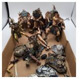 McFarlane Conan and Spawn Action Figures with Base