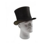 Black Top Hat with Embossed Maker Mark