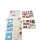 U.S. and UN Stamps with Commemorative Medals