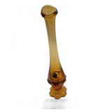 Fenton Amber Glass Bud Vase