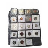 18 Different Proof US Coins Pennies Nickels Dimes
