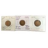 1858 1859 1860 US One Cent Coins Group