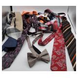 Neckties and Bow Tie Lot