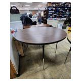 Round Wood Laminate Folding Table