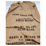 Plum Creek Farm Burlap Pinto Bean Bags (4)