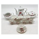 Jardinex Teapot Creamer Sugar and Japan Cups