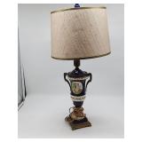 Porcelain Urn Table Lamp with Shade