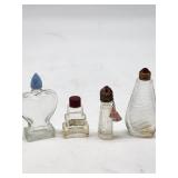 Glass Perfume Bottles with Colored Stoppers