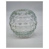 Pressed Glass Two-Piece Bowl