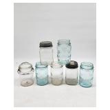 Atlas and Brockway Mason Jars With Lids