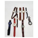 Wrist Watches With Fossil And Timex