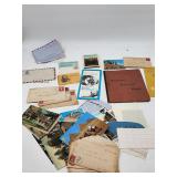 Postcards, Letters, Student Exercise Book Lot