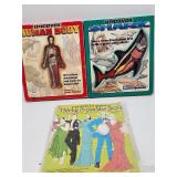 Uncover Human Body and Shark Books with Paper...