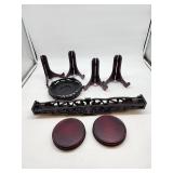 Wood Plate Stands and Display Bases