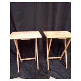 Wooden Folding Tray Tables