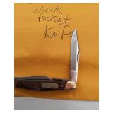 Buck 375 Pocket Knife with Wood Handle