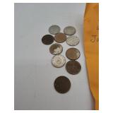 Ten Different Japanese Pachinko Tokens