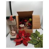 Mouth Blown Glass Tree Topper with Holiday Decor