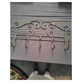 Metal Wall Hook Rack with Five Hooks