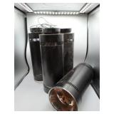4 Black Metal Ceiling Can Lights