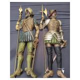 Cast Metal Spanish Soldier Wall Plaques