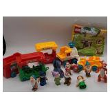 Disney Railway Train Toys with Snow White Dwarfs
