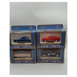 ERTL Classic Vehicles Die Cast Cars, 4 Models