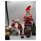Santa Figures Christmas Decorations Assortment