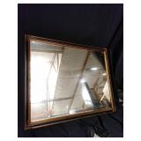 Rectangular Wall Mirror 57 x 46 Inch Wood Frame