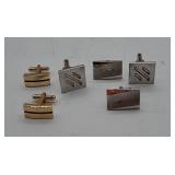 Metal Cufflinks Group of Five
