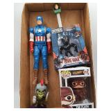 Captain America Figure, Black Panther Metals, POP!