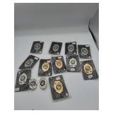 Security Officer Badges Mixed Colors 12 Pieces